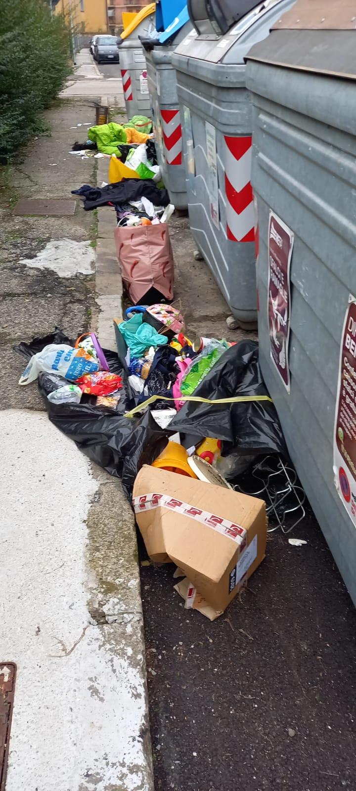 Ferrara, la protesta: «Basta rifiuti qui sotto casa. Hera utilizzi le fototrappole»