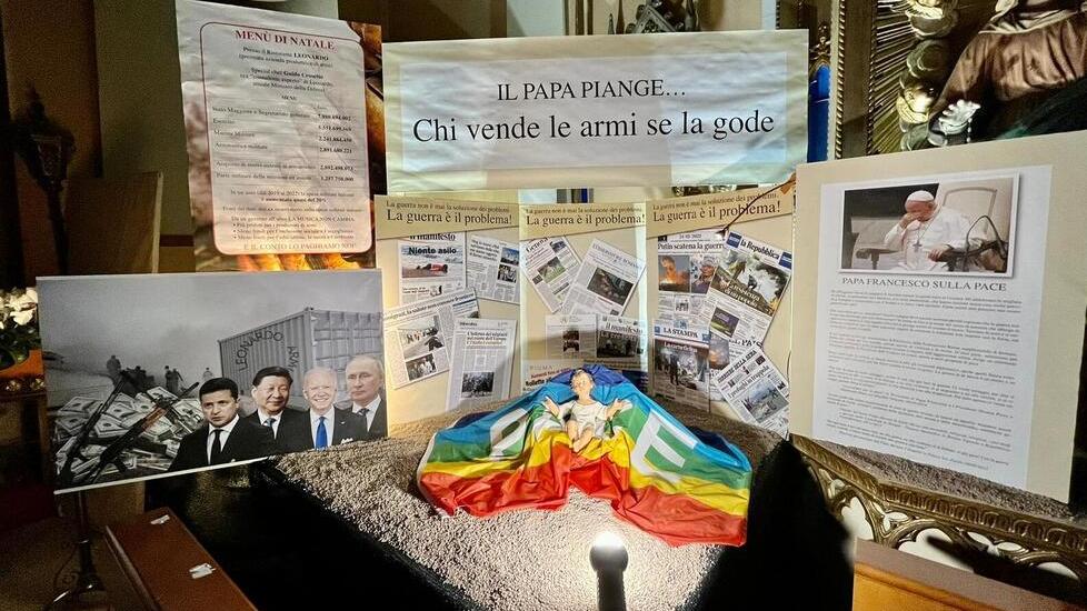 Gesù in mezzo alla guerra, ecco il presepe-provocazione di don Armando Zappolini