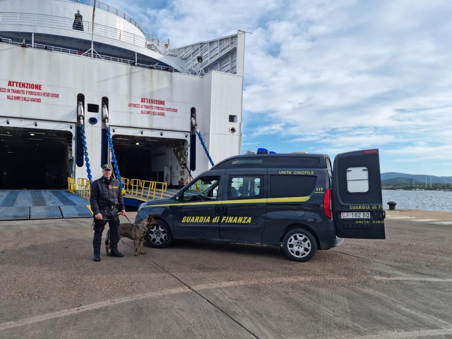 Olbia, sbarca dalla nave con 10 chili di cocaina purissima: arrestato 62enne