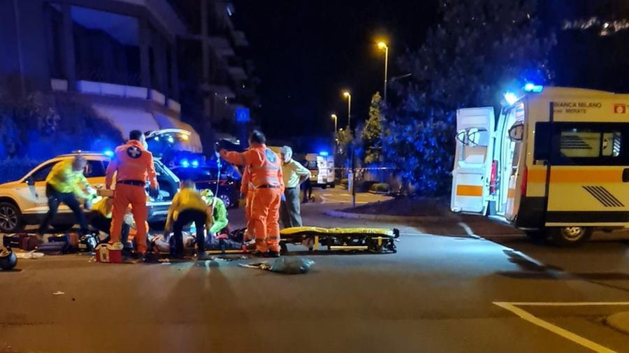 Schianto tra tre auto a Veggia, grave un 23enne