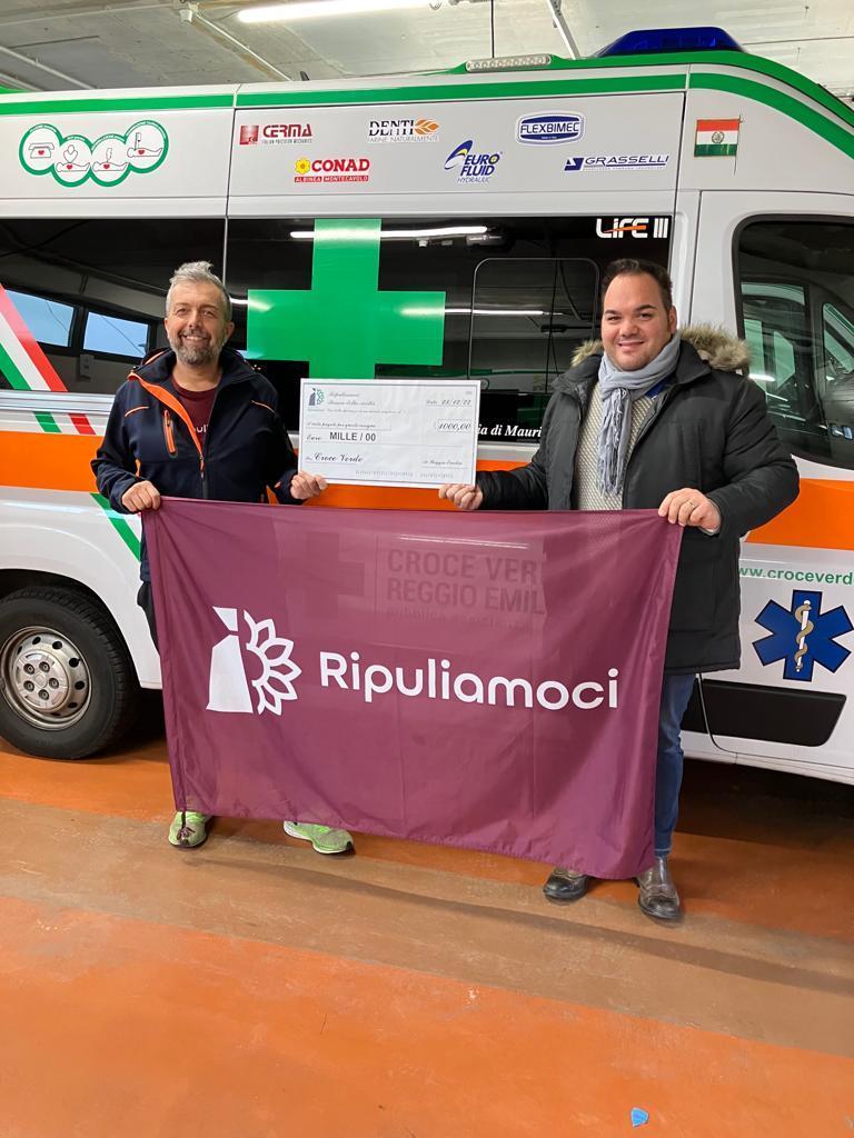 Ripuliamoci ricicla i rifiuti raccolti e dona mille euro alla Croce Verde