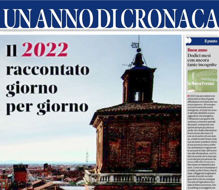 In edicola domani con la Nuova Ferrara “Un anno di cronaca 2022”