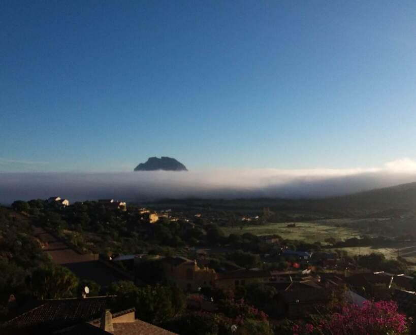 Tavolara spunta dalla nebbia (la foto è di Egidio Trainito)
