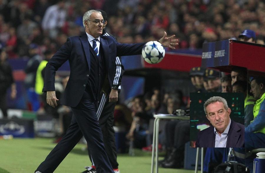 
	Una curiosa immagine di Claudio Ranieri in Premier, nel riquadro Matteoli

