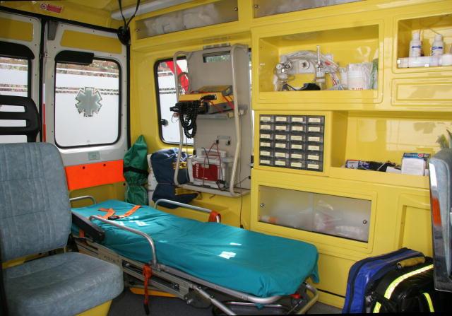 
	L'interno di un'ambulanza

