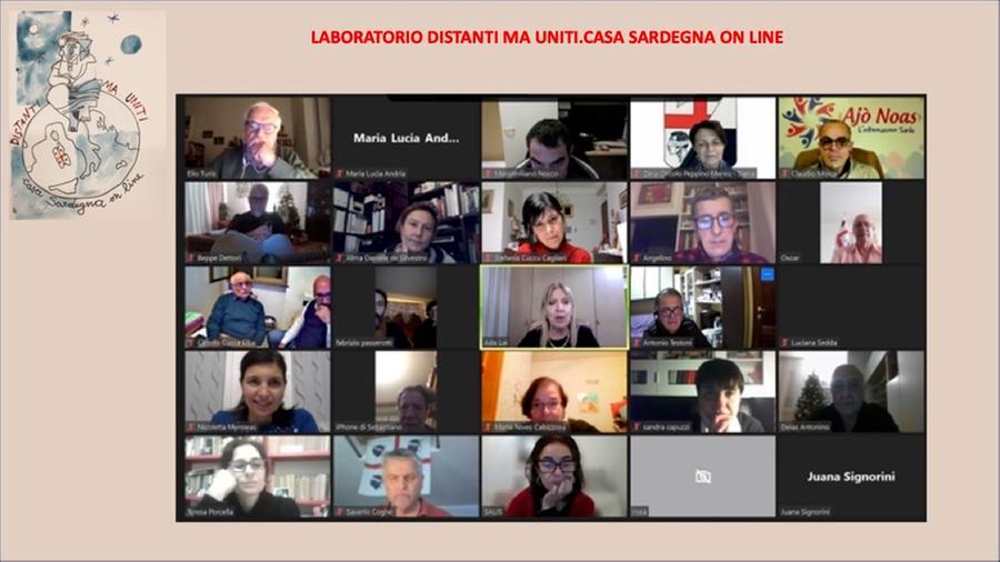 I Circoli sardi si incontrano per scambiarsi gli auguri di “Buone feste” attraverso il laboratorio “Distanti ma uniti. Casa Sardegna on line”
