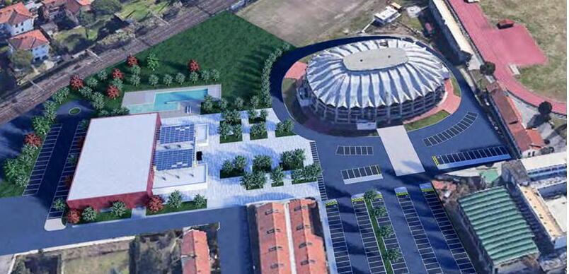 
	Il rendering della nuova piscina che sar&agrave; realizzata a Pisa&nbsp;

