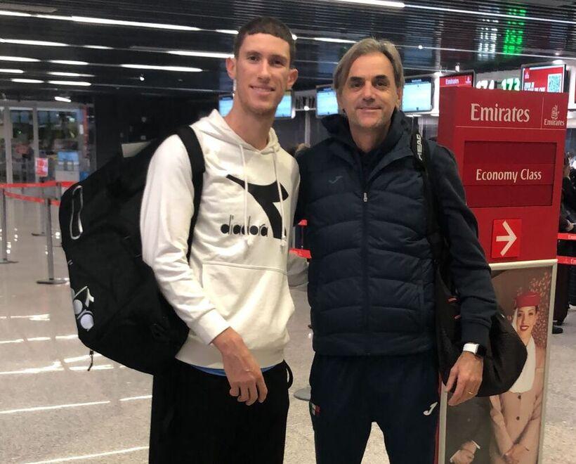 
	Il giovane tennista pisano pronto alla partenza&nbsp;

