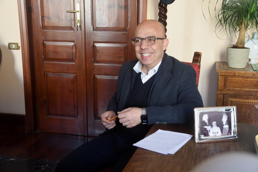 
	Il sindaco durante l'intervista

