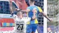 La rete del pareggio di D’Auria contro il Cesena