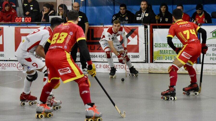 Un momento del match
