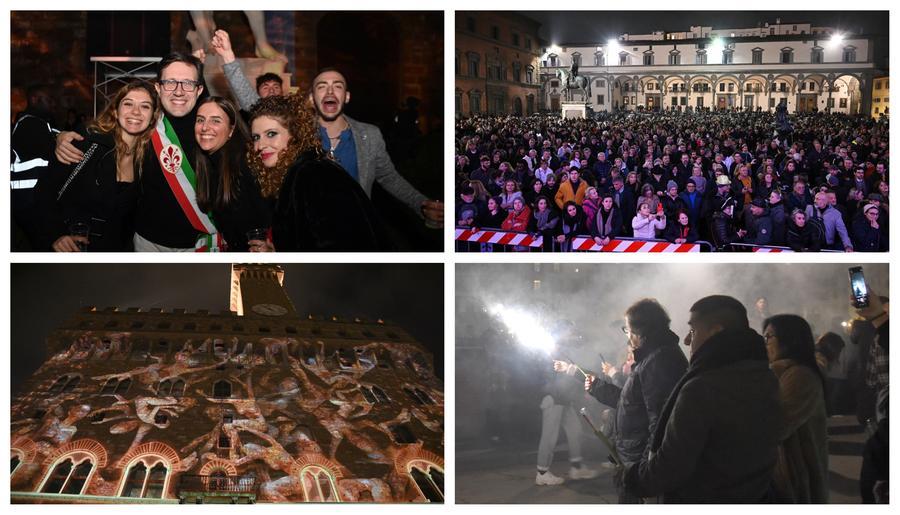 Capodanno a Firenze, in migliaia nelle piazze. Nardella: “Che gioia rivederle di nuovo piene”