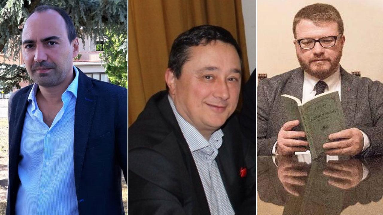 In senso orario i sindaci Calamai, Bosi, Morganti