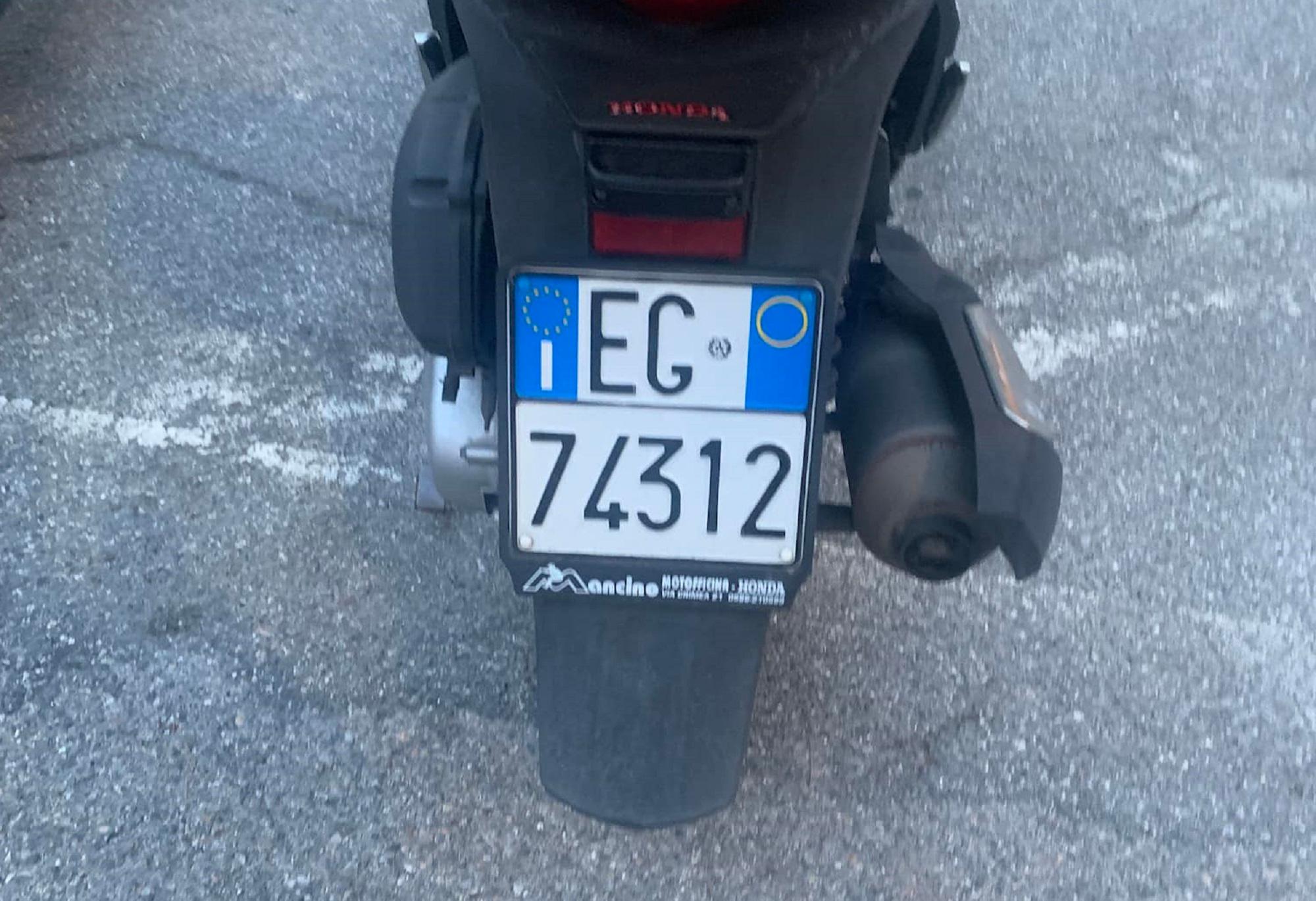 Lo scooter rubato