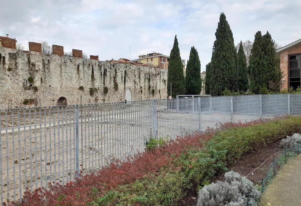 Il parco lato via Battisti