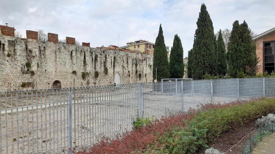 Il parco lato via Battisti