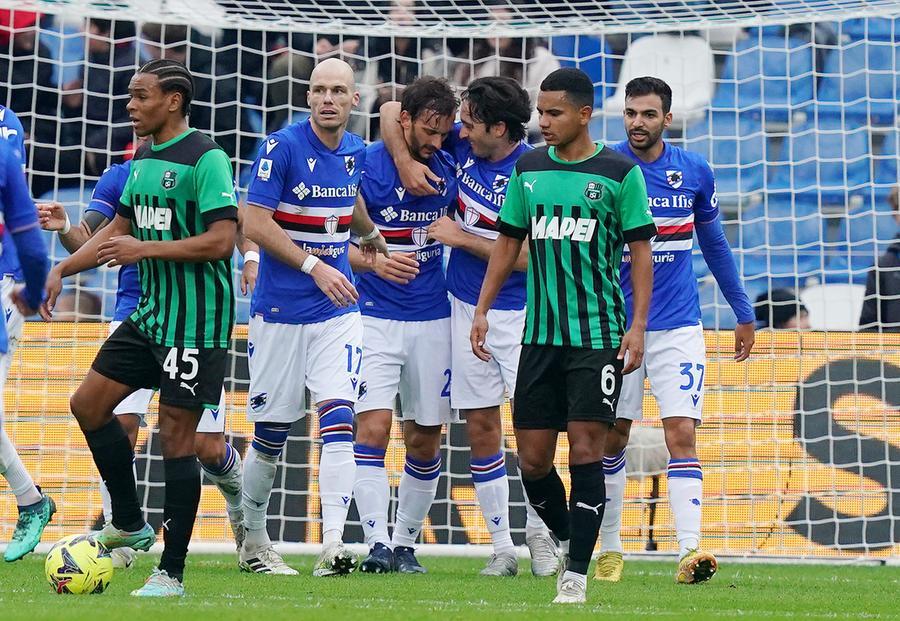 Il Sassuolo è ancora in vacanza, la Sampdoria vince 2 a 1 al Mapei Stadium