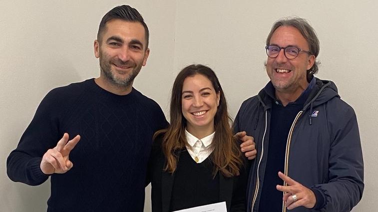 Francesca Santini tra Luca Campioni e Alessandro Poli