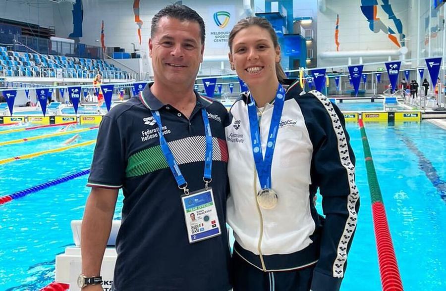 
	Il tecnico nazionale Stefano Franceschi con la figlia Sara

