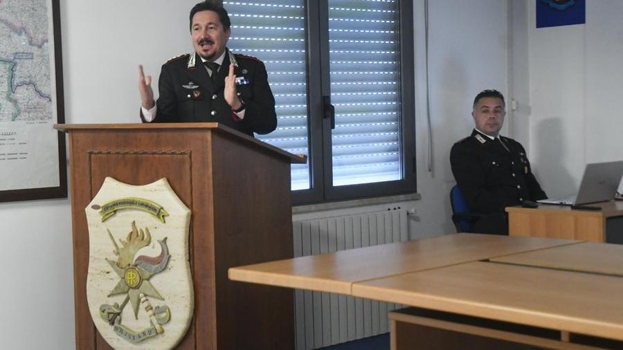Il comandante del Comando provinciale dei carabinieri di Oristano, colonnello Erasmo Fontana