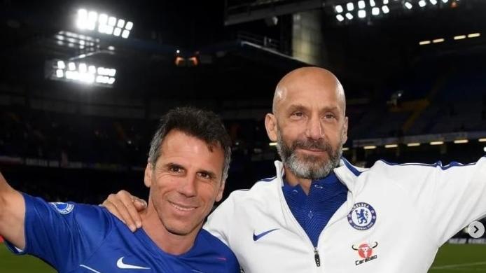 
	La foto postata da Zola con Vialli ai tempi in cui il campione cremonese era diventato allenatore del Chelsea

