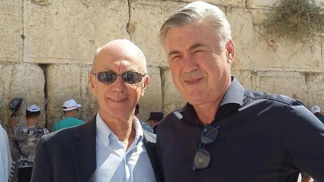 A sinistra Alberto Cerruti con Carlo Ancelotti