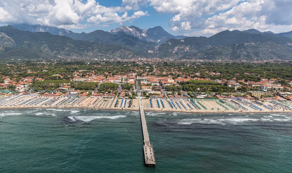 Una veduta di Viareggio