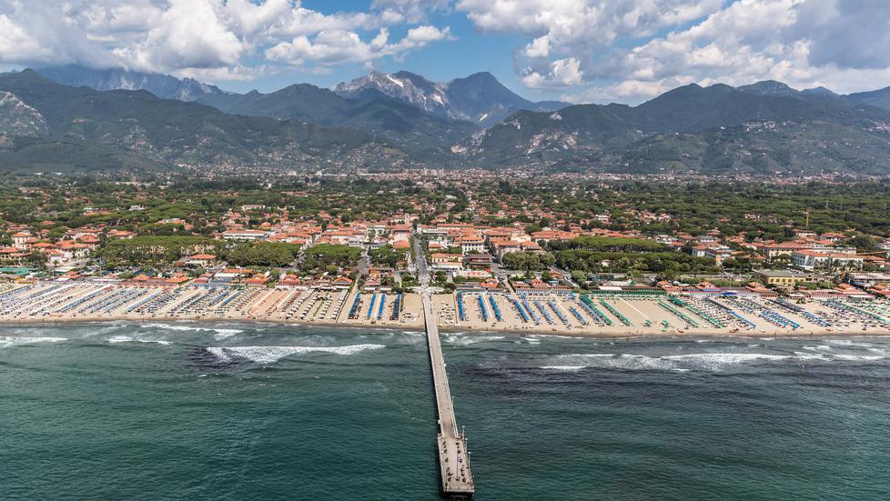 Una veduta di Viareggio