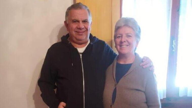 Luca Leoni con la moglie Anna Maria Mannori