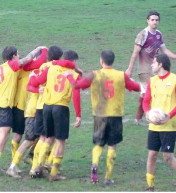 
	L&rsquo;esultanza dei giallorossi contro l&rsquo;Armando Picchi

