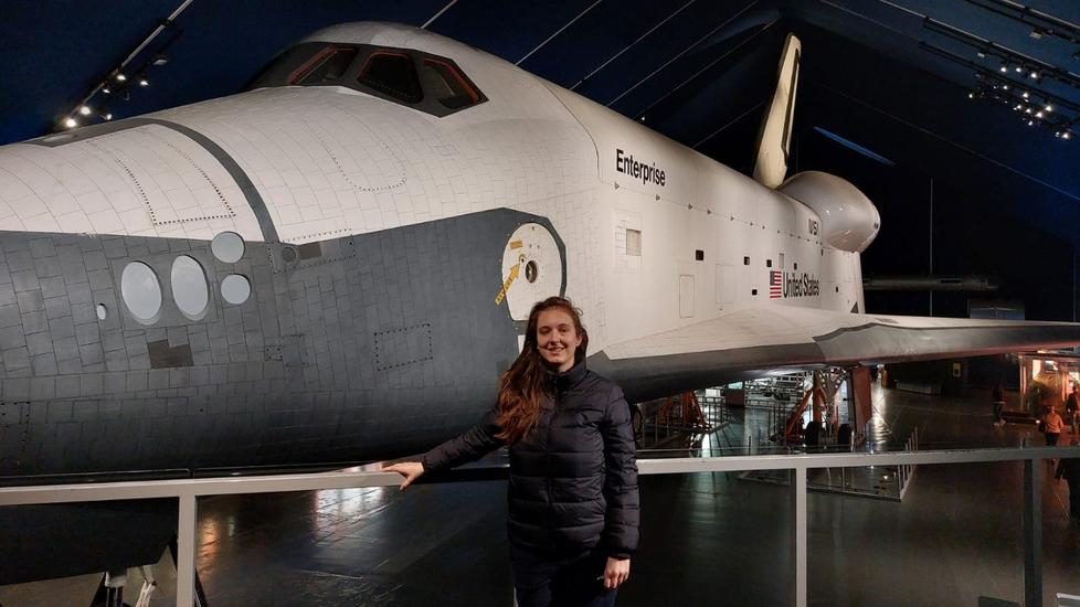 Bianca Margara all’Intrepid Sea-Air-space museum di New York