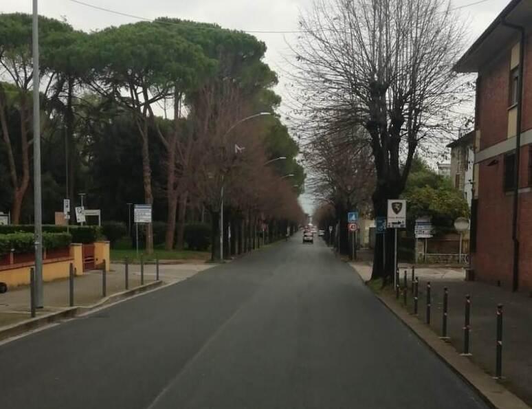 La zona dell’attraversamento pedonale di via Don Bosco all’incrocio con via Canavari