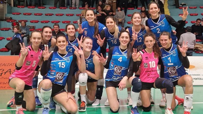 Castelfranco vola: ribalta Genova e sale a -1 dalla vetta della B1 femminile. Tutti i risultati del volley in provincia
