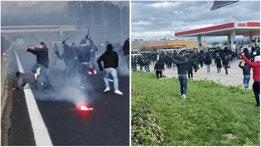 Guerriglia sull’A1, chi è l’ultrà della Roma arrestato. In 180 già identificati