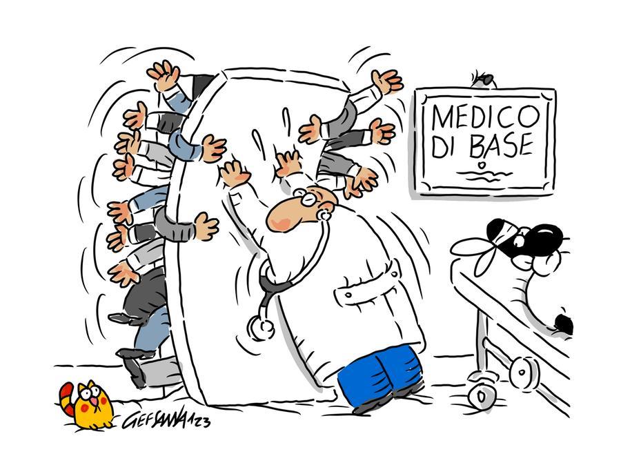La vignetta di Gef: aumenta il numero dei pazienti per i medici di base