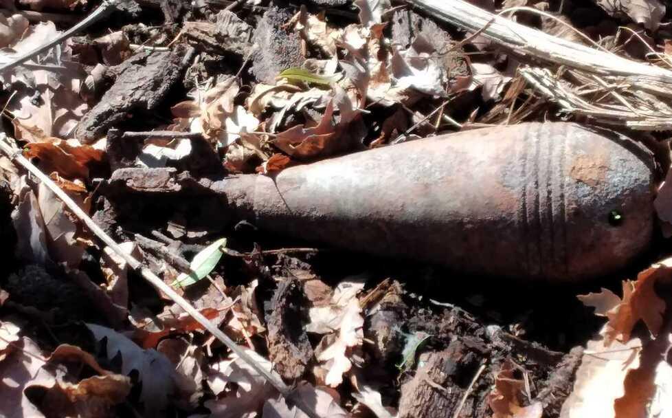 Escursionista trova una bomba da mortaio vicino a Casalino