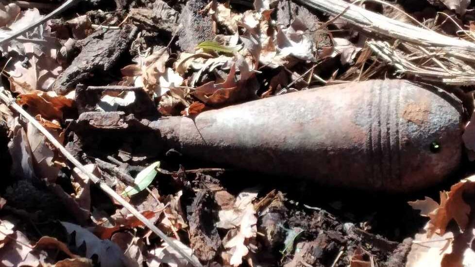 Escursionista trova una bomba da mortaio vicino a Casalino