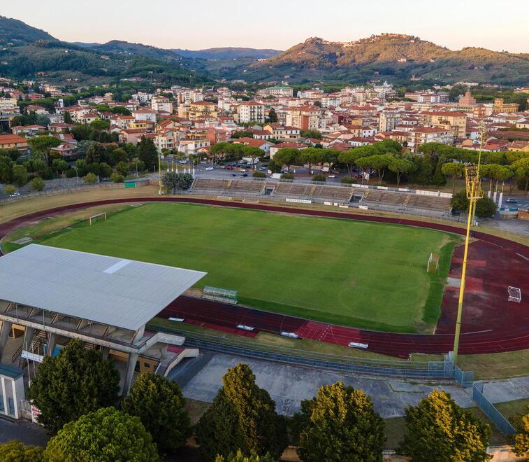 Si riaprono i cancelli dello stadio di Montecatini con capienza fino a cento persone