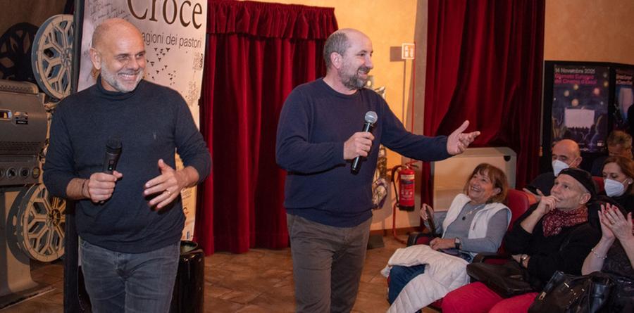 
	Riccardo Milani e Antonio Albanese a Cagliari (foto Mario Rosas)

