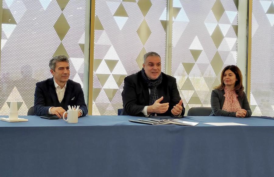 
	Da sinistra Bastianino Mossa, Anthony Muroni e Nadia Canu

