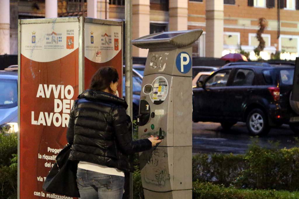 Un parchimetro nel cuore della città