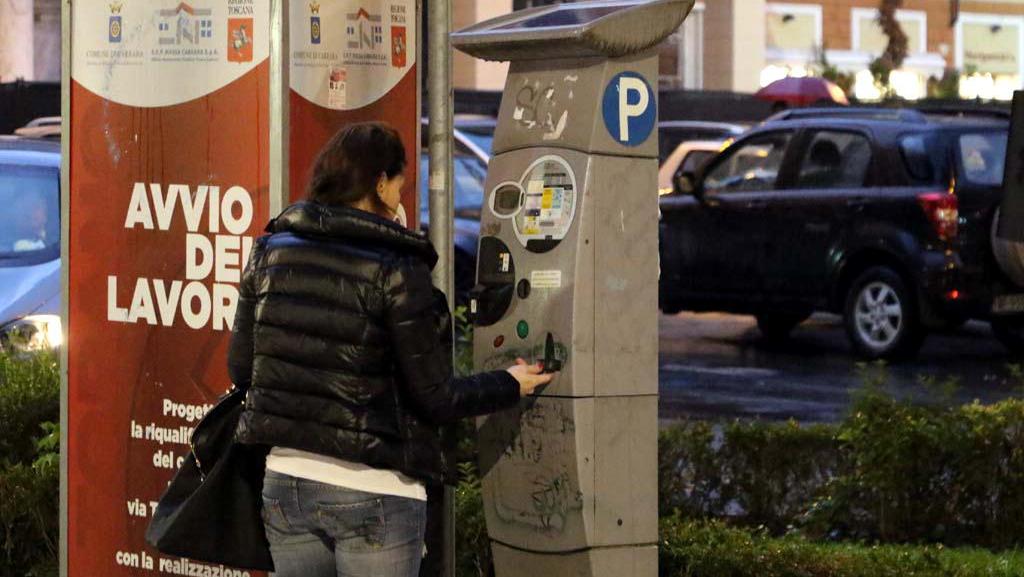 Un parchimetro nel cuore della città