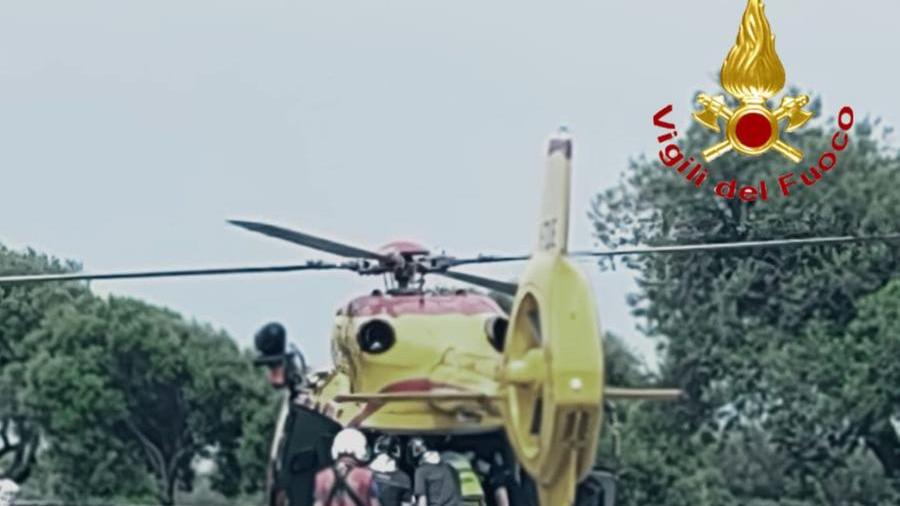 L’intervento dell’elisoccorso