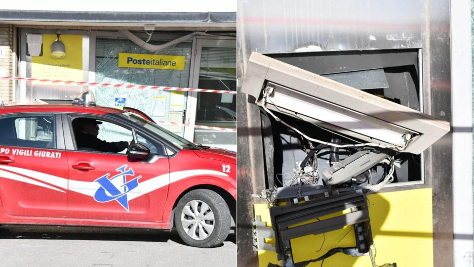 Lucca, la gang della “marmotta” assalta le Poste e fugge con quarantamila euro di bottino