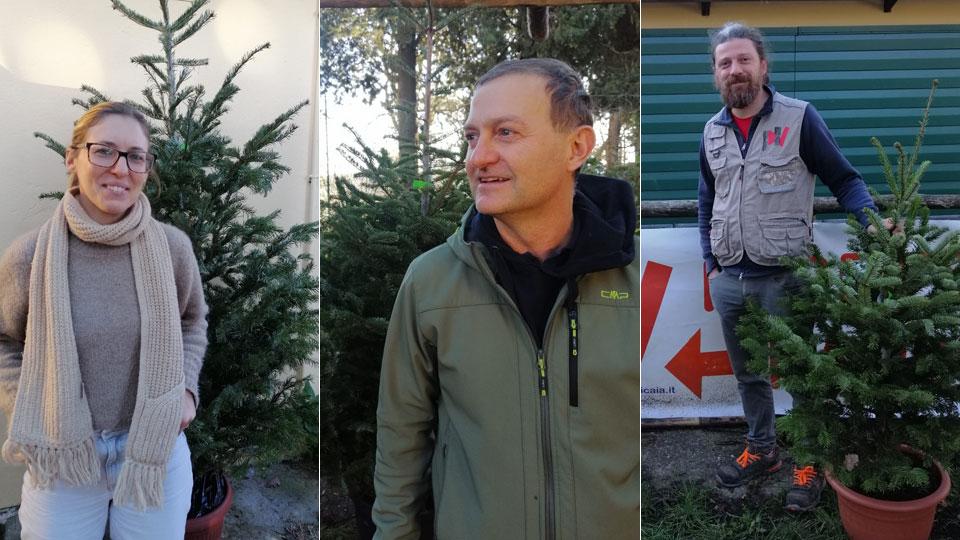 Da sinistra, Elena Pieri , Marcello Micheli , che hanno scelto il servizio e Pietro Rampini direttore di Poggio Valicaia