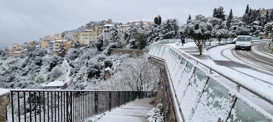 
	La nevicata a Nuoro dell'aprile 2022 (foto Massimo Locci)

