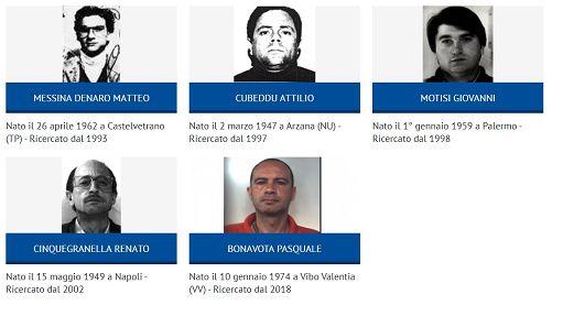 Preso Messina Denaro restano 4 superlatitanti da trovare, tra questi Attilio Cubeddu
