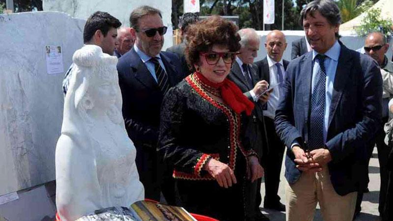 Gina Lollobrigida, amante delle nostre cave e del marmo