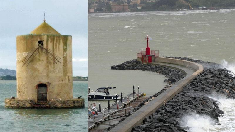 Spezzate le pale del Molino spagnolo, simbolo della laguna di Orbetello