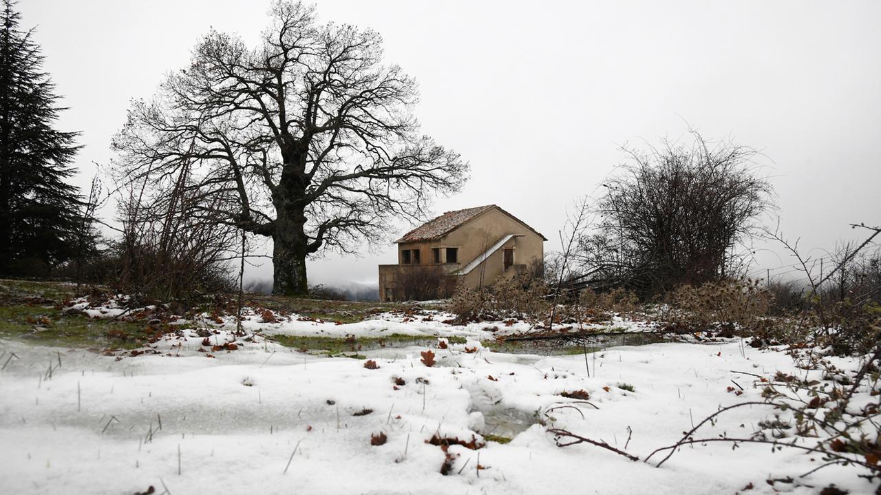 Neve sulle montagne di Fonni, Desulo e Ollolai